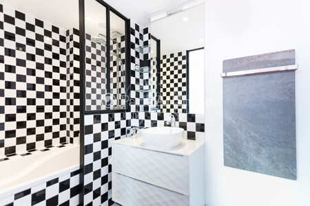 Baño Piso amueblado - 51m²  - 1 dormitorio - Ledru-Rollin - París