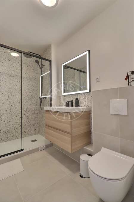 Baño Estudio amueblado - 30m²  - Tolbiac - París