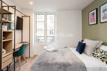 Sala Quitinete mobilado - 15m²  - Marx Dormoy - Paris