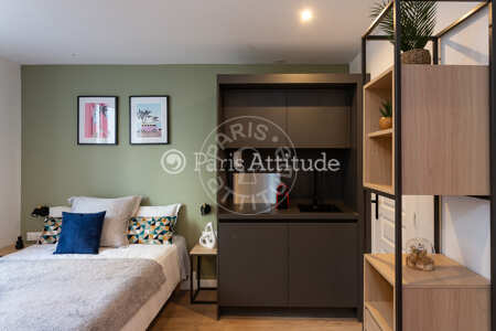 Cozinha Quitinete mobilado - 15m²  - Marx Dormoy - Paris
