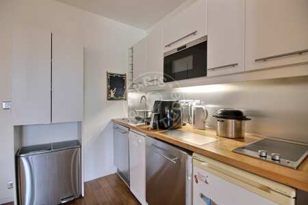 Cucina Monolocale arredato - 29m²  - Montorgueil - Parigi