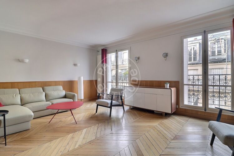 Living room - Furnished 4 bedrooms - Paris 75015 - 16646