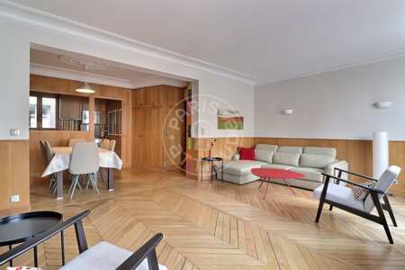 Salón Piso amueblado - 118m²  - 4 dormitorios - Beaugrenelle - París