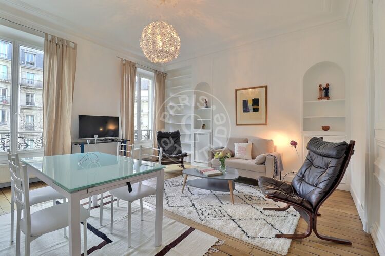 Living room - Furnished 2 bedrooms - Paris 75005 - 16657
