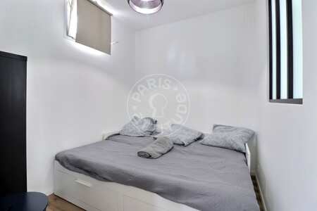 Bedroom Furnished apartment - 29m²  - 1 bedroom - Levallois-Perret