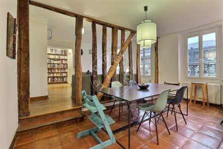 Sala da pranzo Appartamento arredato - 78m²  - 2 locali - Poissonnière - Parigi