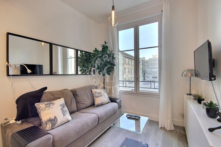 Wohnzimmer - Möblierte 1 Zimmer - Paris 75015 - 16678