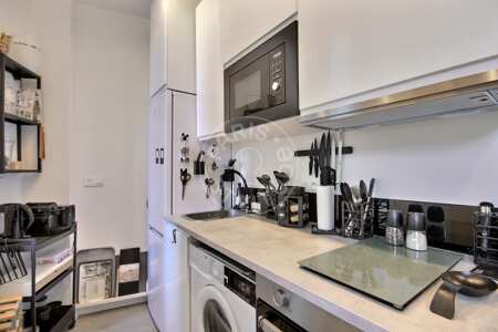Cozinha Apartamento mobilado - 35m²  - 1 quarto - Commerce - Paris