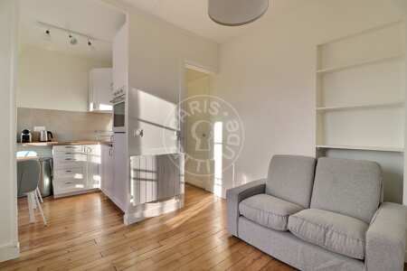 Wohnzimmer Möblierte wohnung - 30m²  - 1 Zimmer - Batignolles - Paris