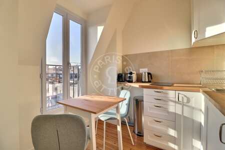 Küche Möblierte wohnung - 30m²  - 1 Zimmer - Batignolles - Paris