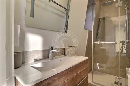 Badezimmer Möblierte wohnung - 30m²  - 1 Zimmer - Batignolles - Paris