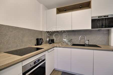 Cozinha Apartamento mobilado - 58m²  - 1 quarto - Parc André Citroën - Paris