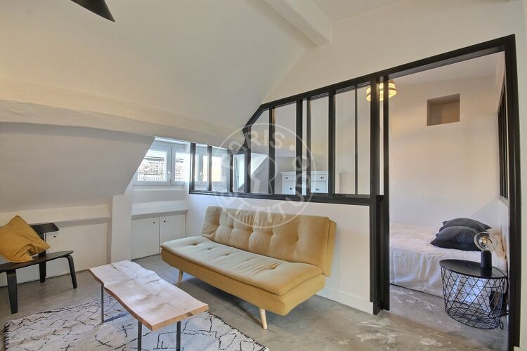 Wohnzimmer - Möblierte 1 Zimmer - Paris 75006 - 16687