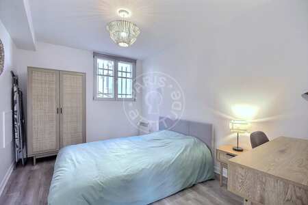 Bedroom Furnished apartment - 32m²  - 1 bedroom - Canal de l'Ourcq - Paris