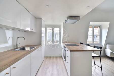 Cozinha Studio mobilado - 30m²  - Jules Joffrin - Mairie du 18ème - Paris