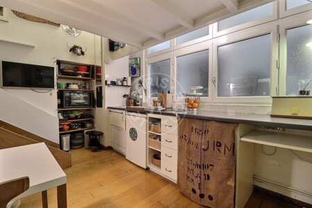 Sala Quitinete mobilado - 16m²  - Ile Saint-Louis - Paris