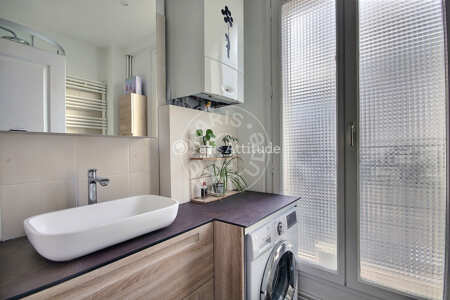 Bathroom Furnished apartment - 46m²  - 1 bedroom - Parc André Citroën - Paris
