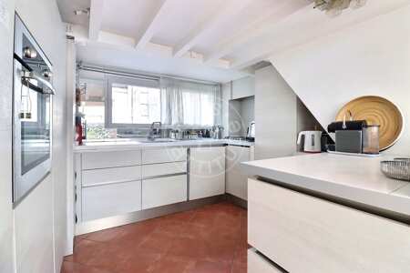 Cucina Duplex arredato - 87m²  - 3 locali - Latin / Saint-Michel - Parigi