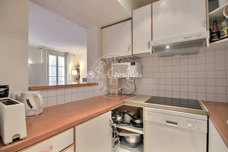 Kitchen Furnished apartment - 51m²  - 1 bedroom - Ecole Militaire / Unesco / Duroc - Paris