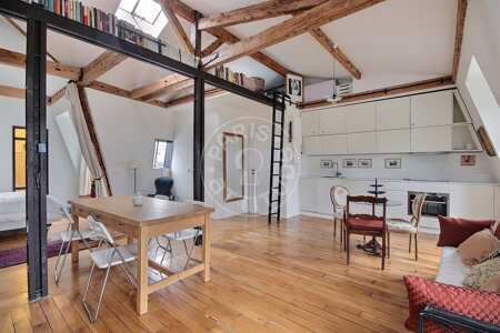 Wohnzimmer Möblierte studio - 45m²  - Montparnasse - Paris