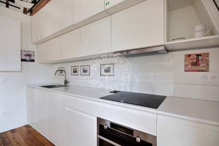 Küche Möblierte studio - 45m²  - Montparnasse - Paris