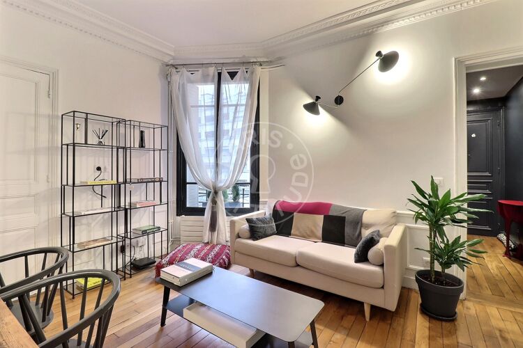 Salón - 1 dormitorio amueblado - París 75018 - 16715
