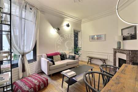 Wohnzimmer Möblierte wohnung - 38m²  - 1 Zimmer - Montmartre / Place des Abbesses - Paris