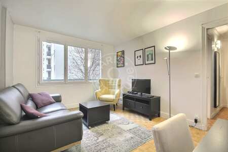Wohnzimmer Möblierte wohnung - 40m²  - 1 Zimmer - Plaisance / Pernety - Paris