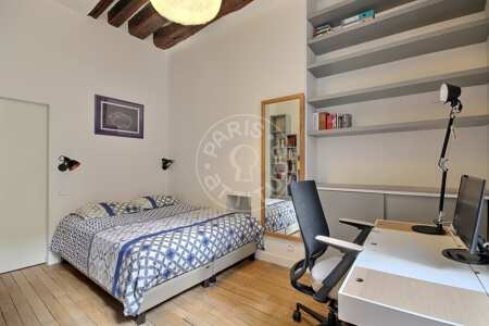 Chambre Appartement meublé - 67m²  - 2 chambres - Latin / Saint-Michel - Paris