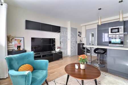 Wohnzimmer Möblierte wohnung - 36m²  - 1 Zimmer - Pasteur - Paris