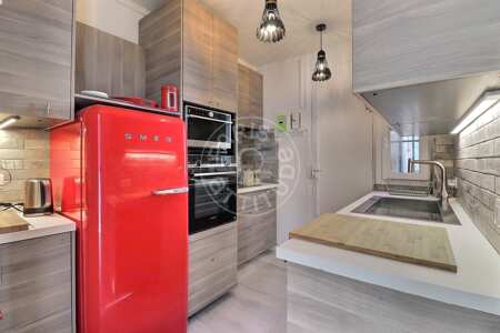 Cozinha Apartamento mobilado - 59m²  - 1 quarto - Auteuil - Paris