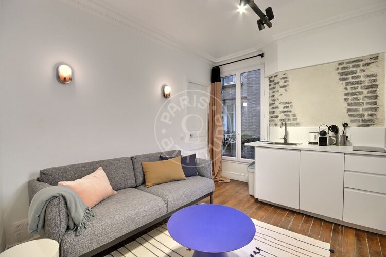 Living room - Furnished 1 bedroom - Paris 75014 - 16731