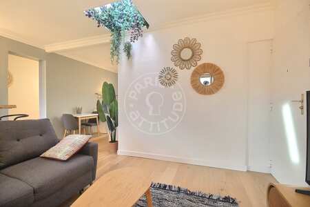 Salón Piso amueblado - 58m²  - 2 dormitorios - Parc Monceau - París
