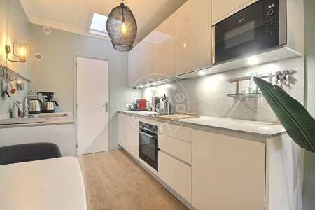 Cocina Piso amueblado - 58m²  - 2 dormitorios - Parc Monceau - París