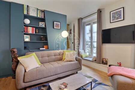 Wohnzimmer Möblierte alkovenwohnung - 30m²  - Canal Saint-Martin - Paris