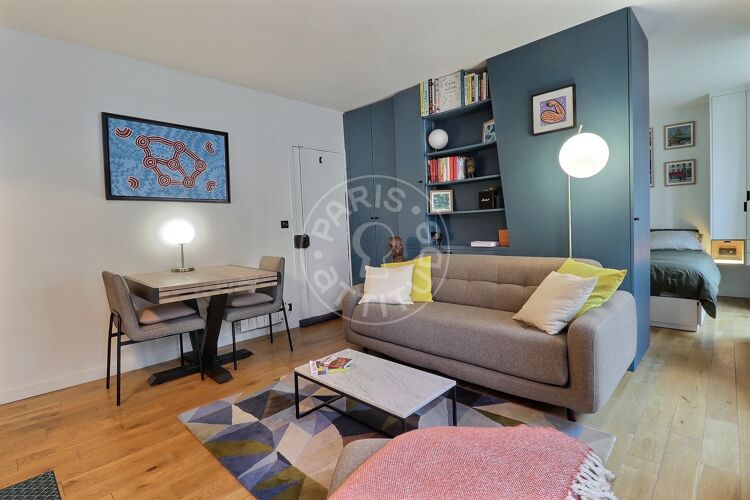 Salón - Estudio con alcoba amueblado - París 75010 - 16735