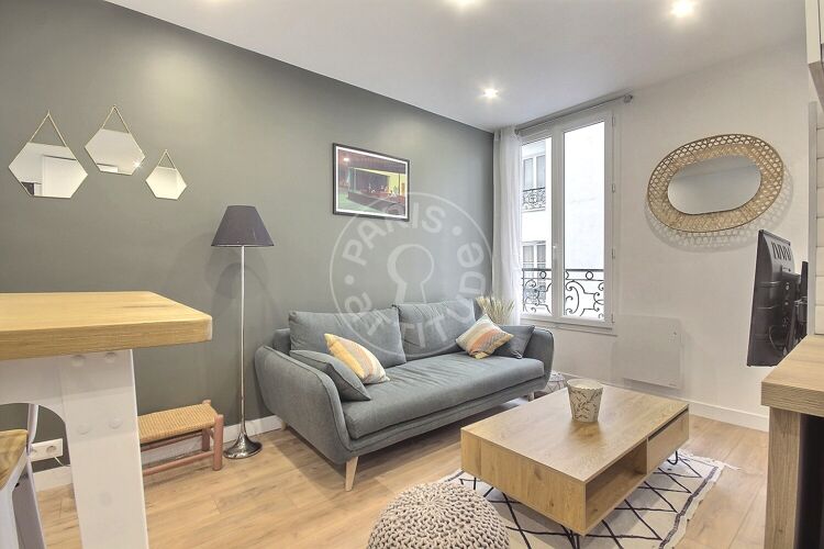 Salón - 2 dormitorios amueblado - París 75011 - 16737