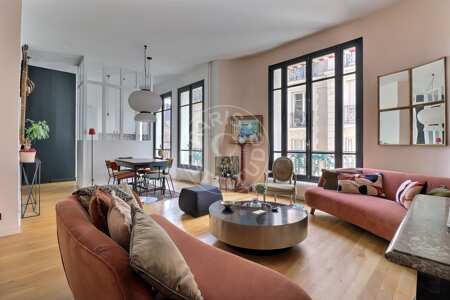 Salon Appartement meublé - 59m²  - 1 chambre - La Muette / Bois de Boulogne - Paris