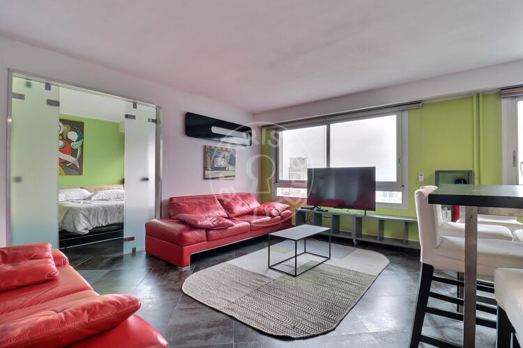 Living room - Furnished 3 bedrooms - Courbevoie 92400 - 16742