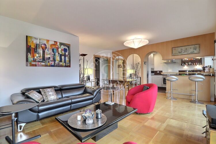 Living room - Furnished 2 bedrooms - Paris 75015 - 16746