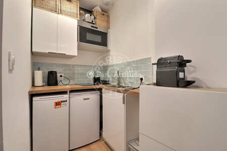 Cuisine Studio meublé - 21m²  - Arts et Métiers - Paris