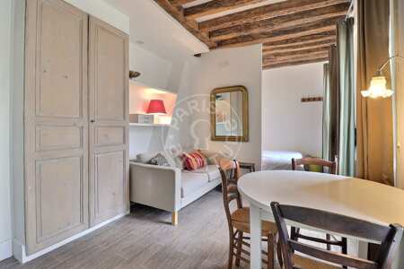 Wohnzimmer Möblierte alkovenwohnung - 22m²  - Montorgueil - Paris