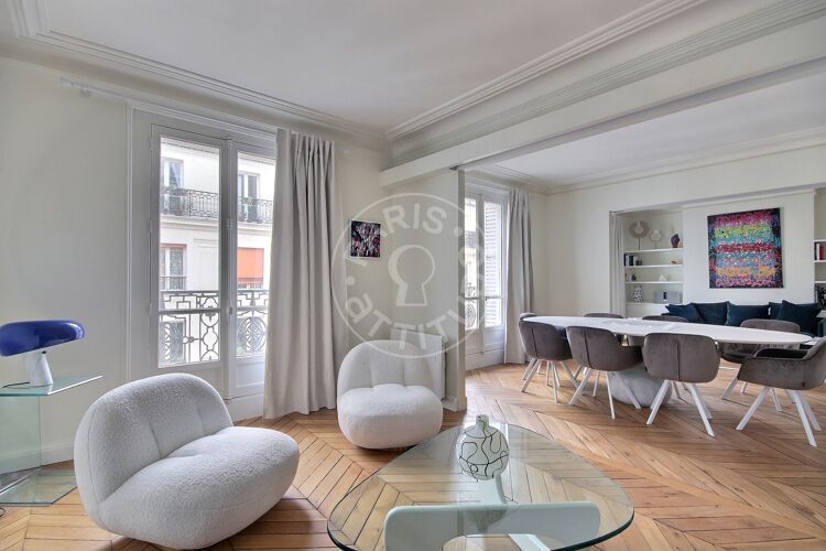 Living room - Furnished 1 bedroom - Paris 75011 - 16759