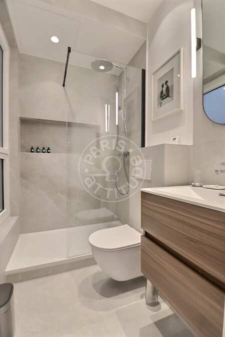 Salle de bain Studio alcove meublé - 26m²  - Porte Maillot / Palais des Congrès - Paris