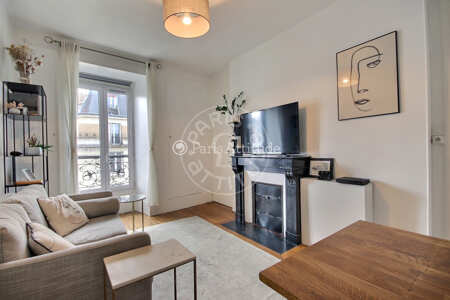 Sala Apartamento mobilado - 40m²  - 1 quarto - Oberkampf - Paris