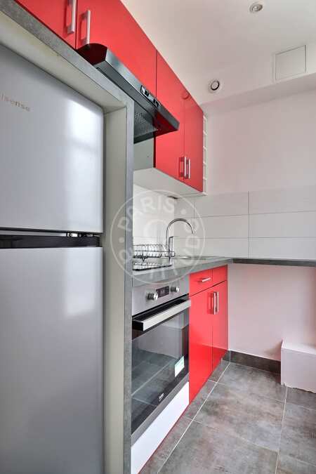 Cocina Piso amueblado - 39m²  - 1 dormitorio - Porte Dorée - París