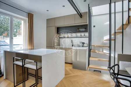 Cuisine Duplex meublé - 85m²  - 2 chambres - Ménilmontant - Paris