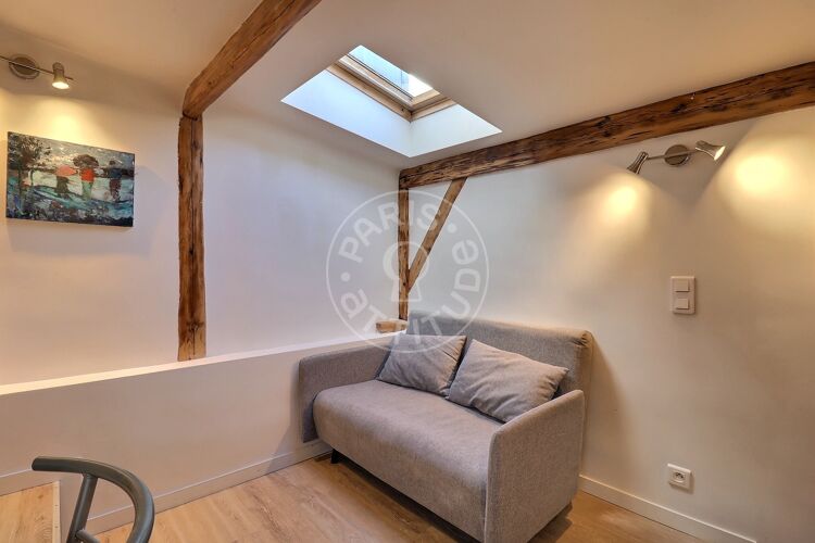 Living room - Furnished studio - Paris 75015 - 16764