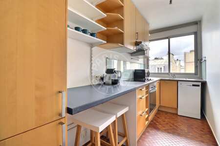 Cozinha Apartamento mobilado - 44m²  - 1 quarto - Pasteur - Paris