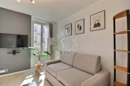 Wohnzimmer Möblierte studio - 16m²  - République - Paris